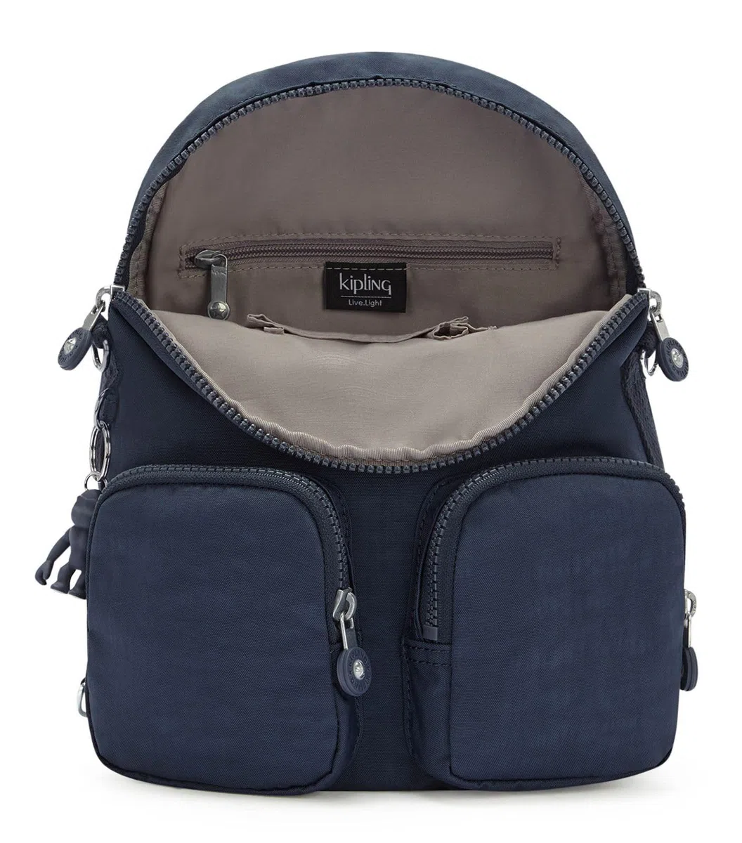 Kipling Firefly Up Mochila Pequeña (Convertible en Bandolera), Blue Bleu 2 (Azul)