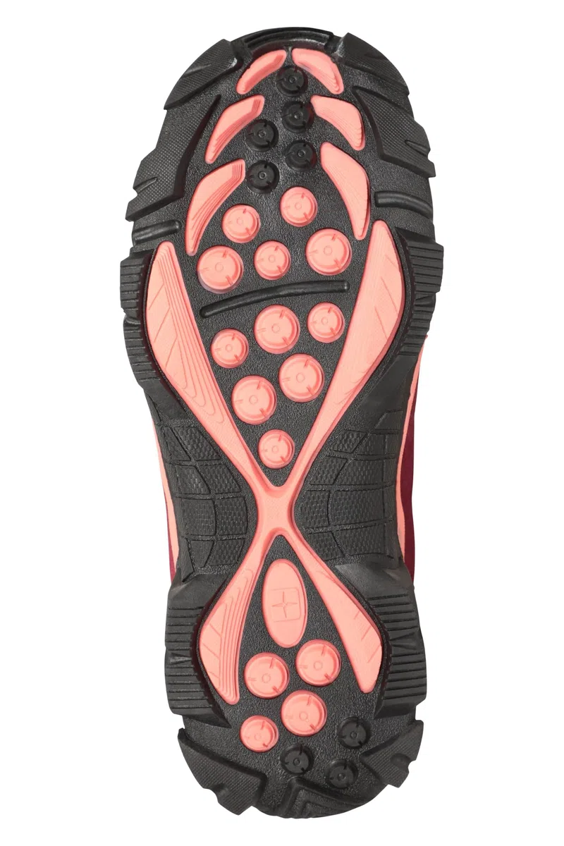 Mountain Warehouse Trail Kids Botas Impermeables - Zapatos Infantiles con Malla sintética en la Parte Superior, Plantilla EVA, Alta tracción - para Senderismo y Caminar