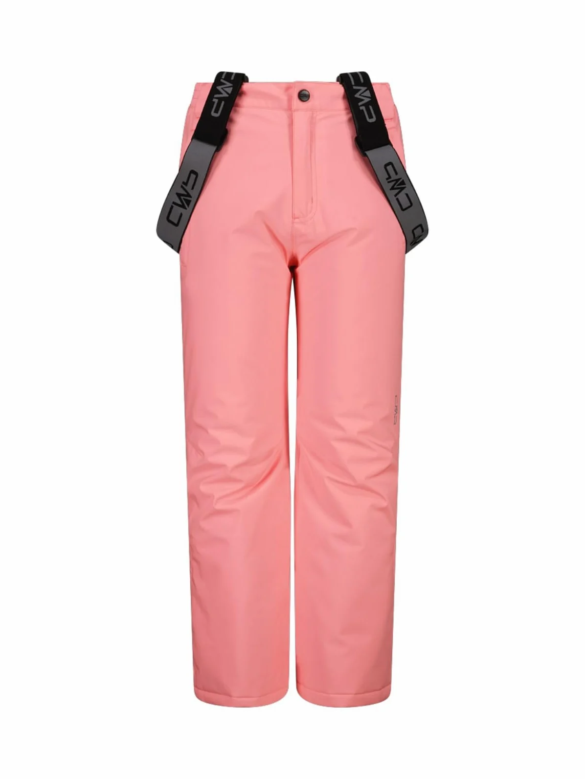 CMP Clima Protect - Pantalón de esquí infantil con tirantes extraíbles, color rosa