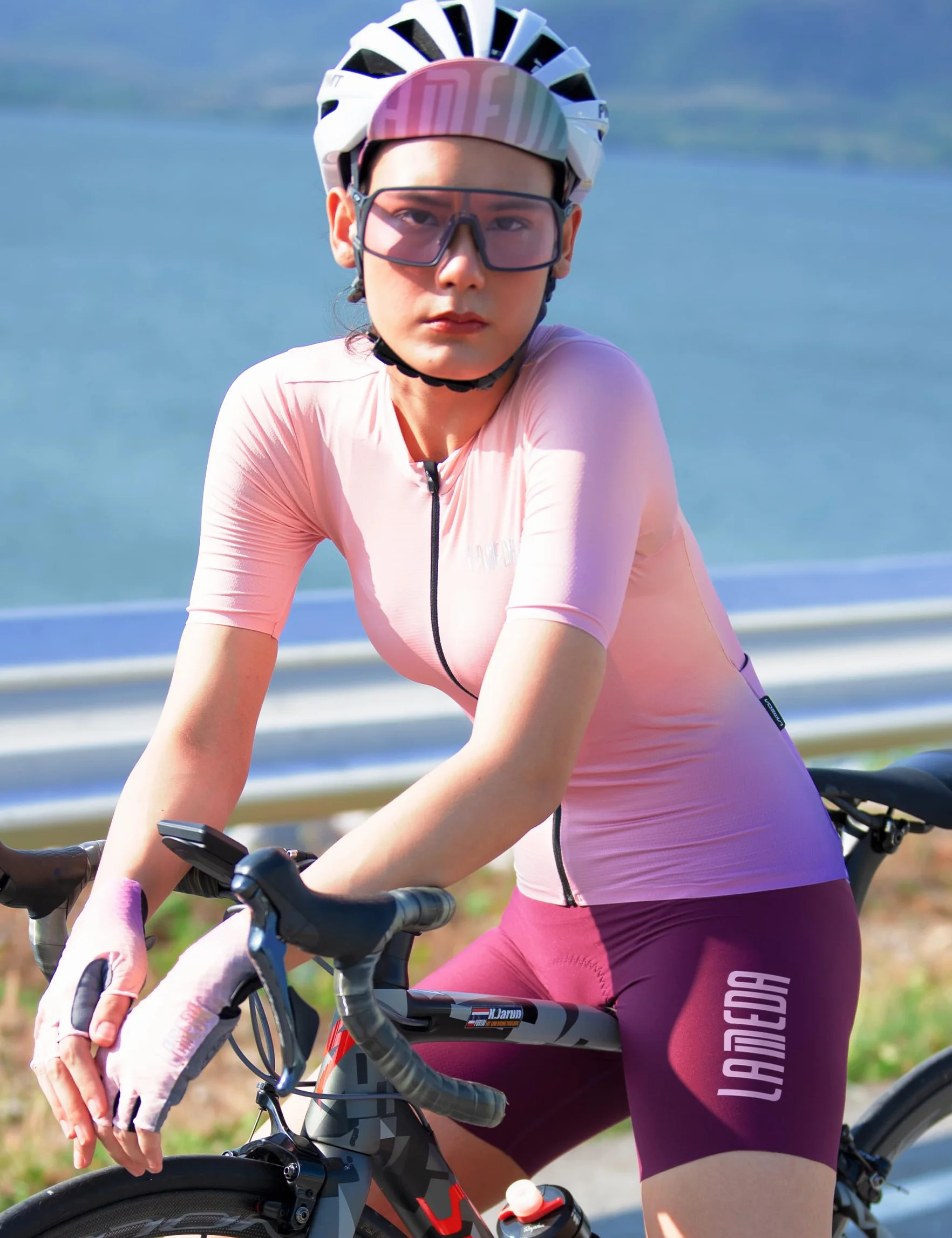 LAMEDA Culote Corto Ciclismo Mujer Pantalón Verano Culote Bicicleta para Mujer Ligero Elástico
