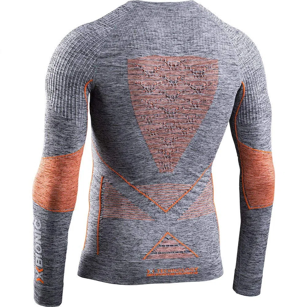 X-Bionic Energy Accumulator 4.0 Melange Shirt Round Neck Long Sleeves Men Capa De Base Camiseta Funcional Hombre